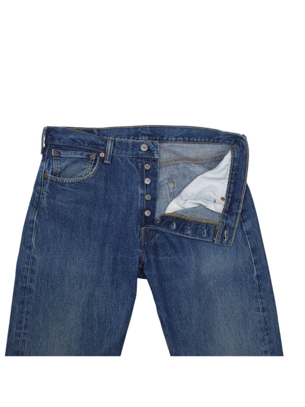 Levis 501 Original Fit Mens Jeans Size W34 L32 Button Fly Denim Made In Mexico